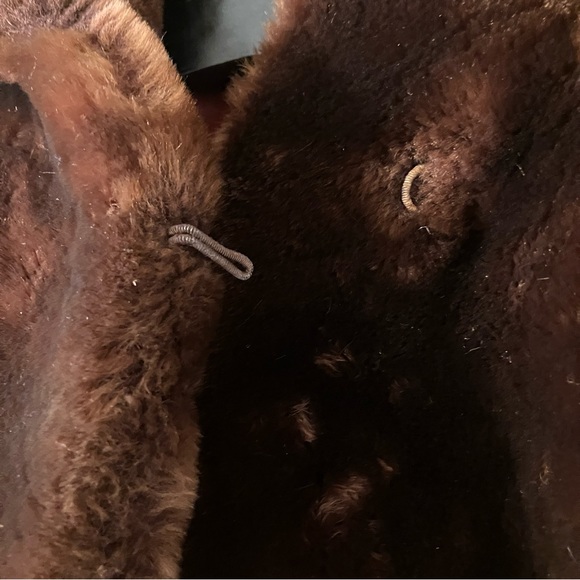 Vintage Teddy Bear Jacket Women's Chocolate Brown No Labels - Picture 6 of 13